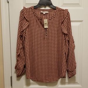 NWOT Loft long sleeve blouse